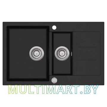 Кухонная мойка Aquasanita Tesa SQT151AW (black metallic 601)